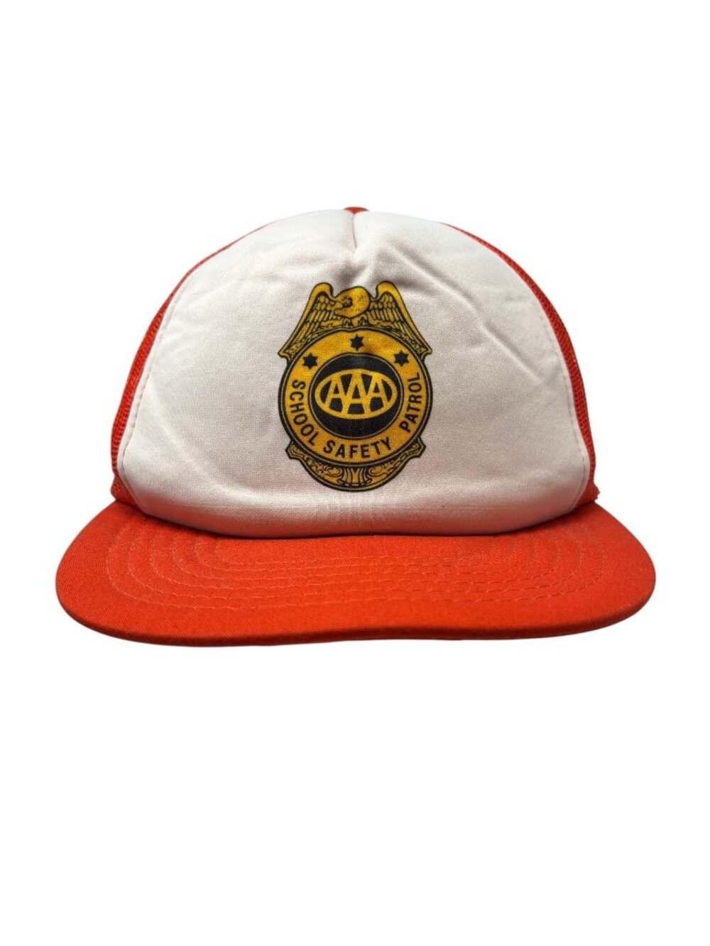AAA School Safety Patrol Vintage Trucker Snapback Hat Cap 70's 80's Retro Dad